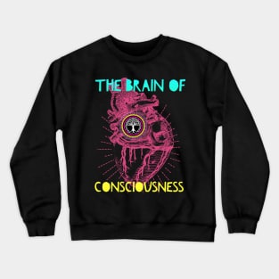 Brain of Consciousness Living From The Heart Tree of Life 5D Ascension Graphic Crewneck Sweatshirt